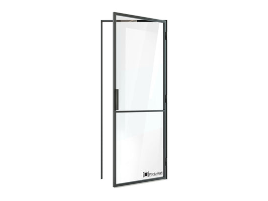 Madrid Classic Single Glazed Steel Hinged Door with Frame