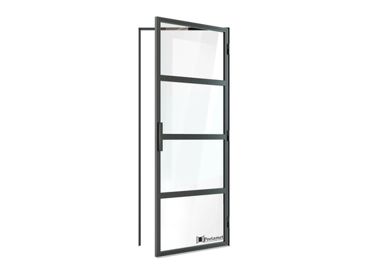 Roma Classic Single Glazed Steel Hinged Door with Frame