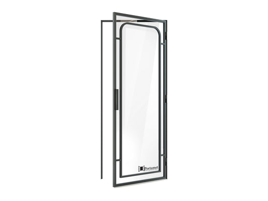 Faro Classic Single Glazed Steel Hinged Door with Frame