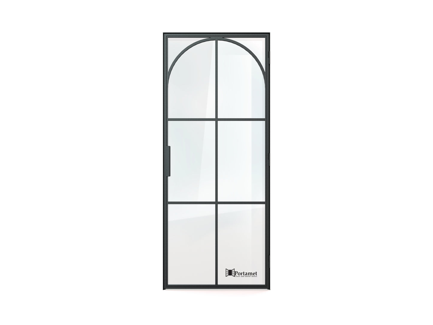 Sol Classic Single Glazed Steel Hinged Door with Frame