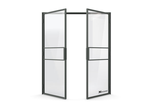 Italia Classic Double-Leaf Steel Glazed Crittal Style Door